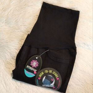 Hydraulic Black Maternity Ankle Skinny Jeans